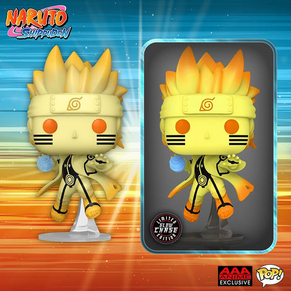  Funko Pop Naruto Shippuden: Naruto Uzumaki Kurama Link Mode  Figure (AAA Anime Exclusive) : Toys & Games