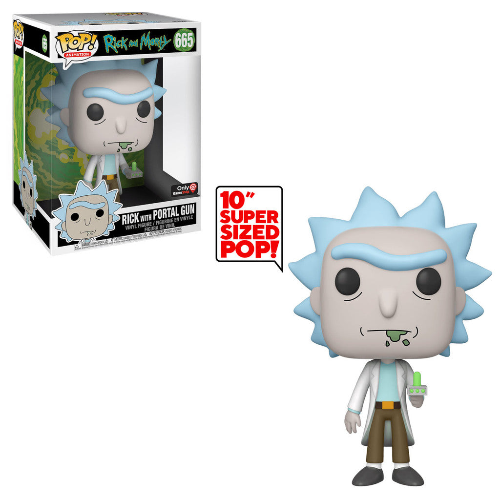Rick with Portal Gun (10-Inch) Pop Vinyl