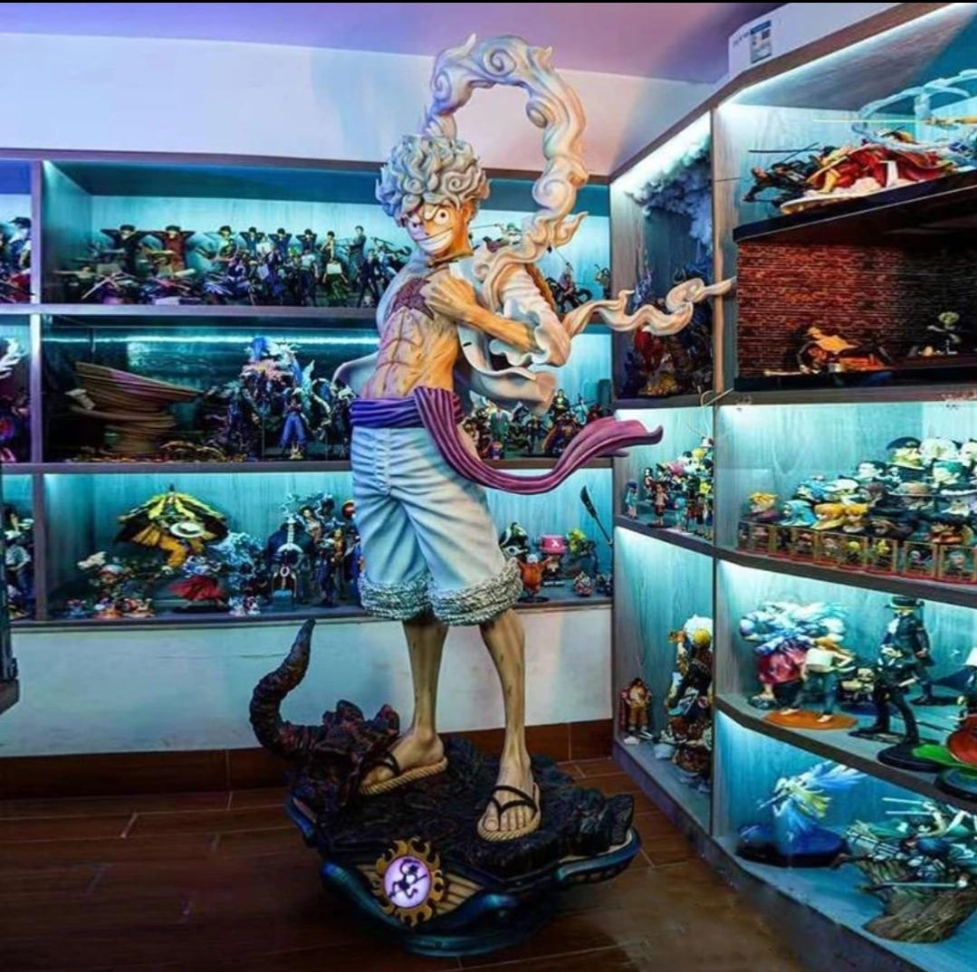 one piece gear 5 statue One Piece Luffy Gear 5 Life Size Statue
