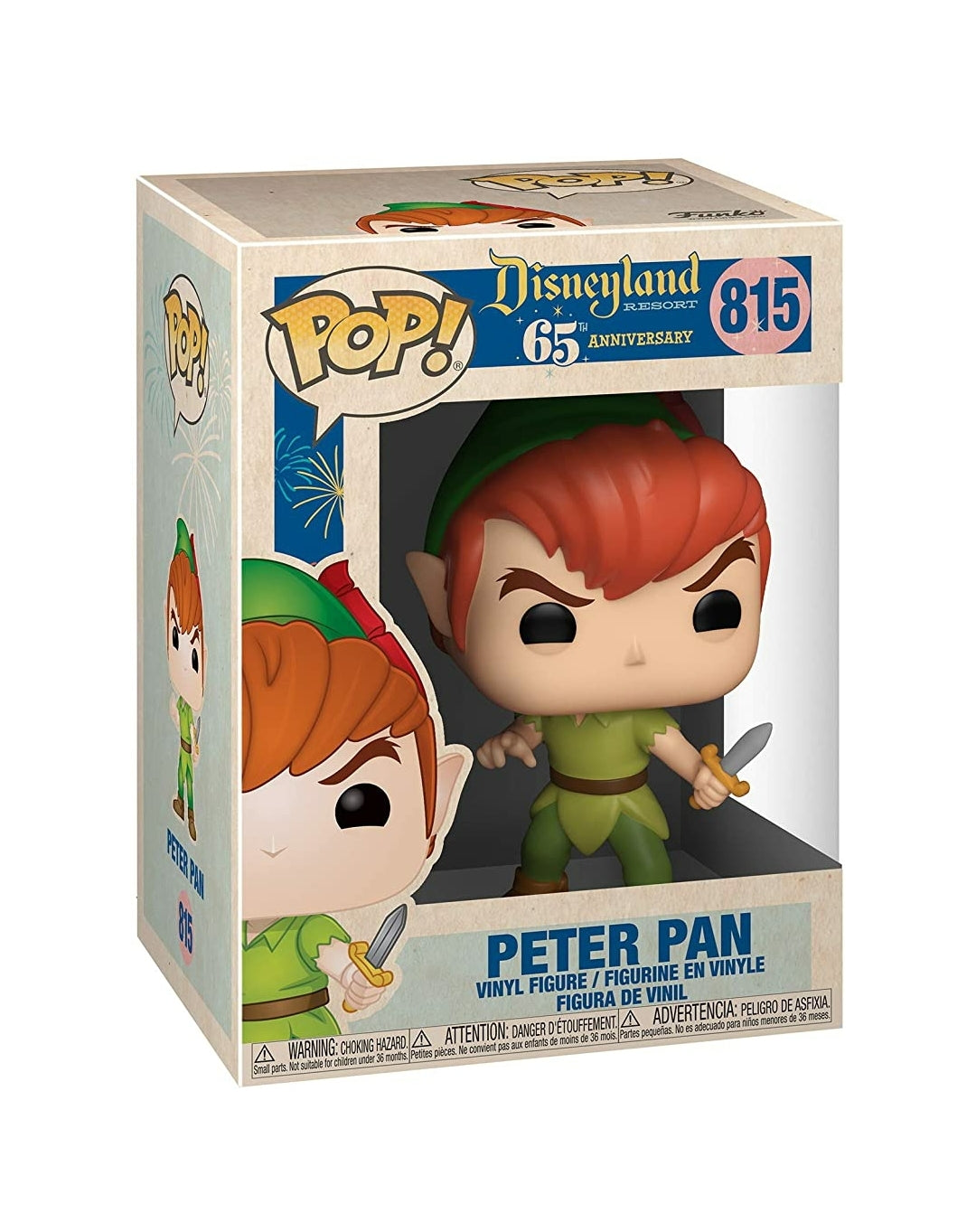 Disneyland 65th Anniversary Peter Pan Pop! Vinyl Figure