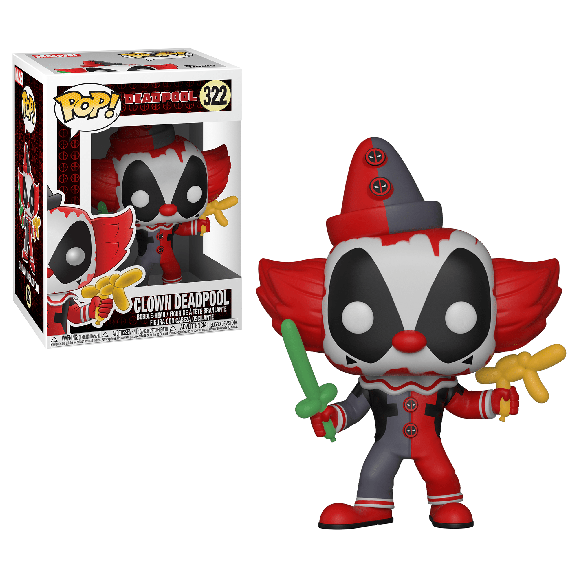 Clown Deadpool Pop Vinyl Pop Marvel