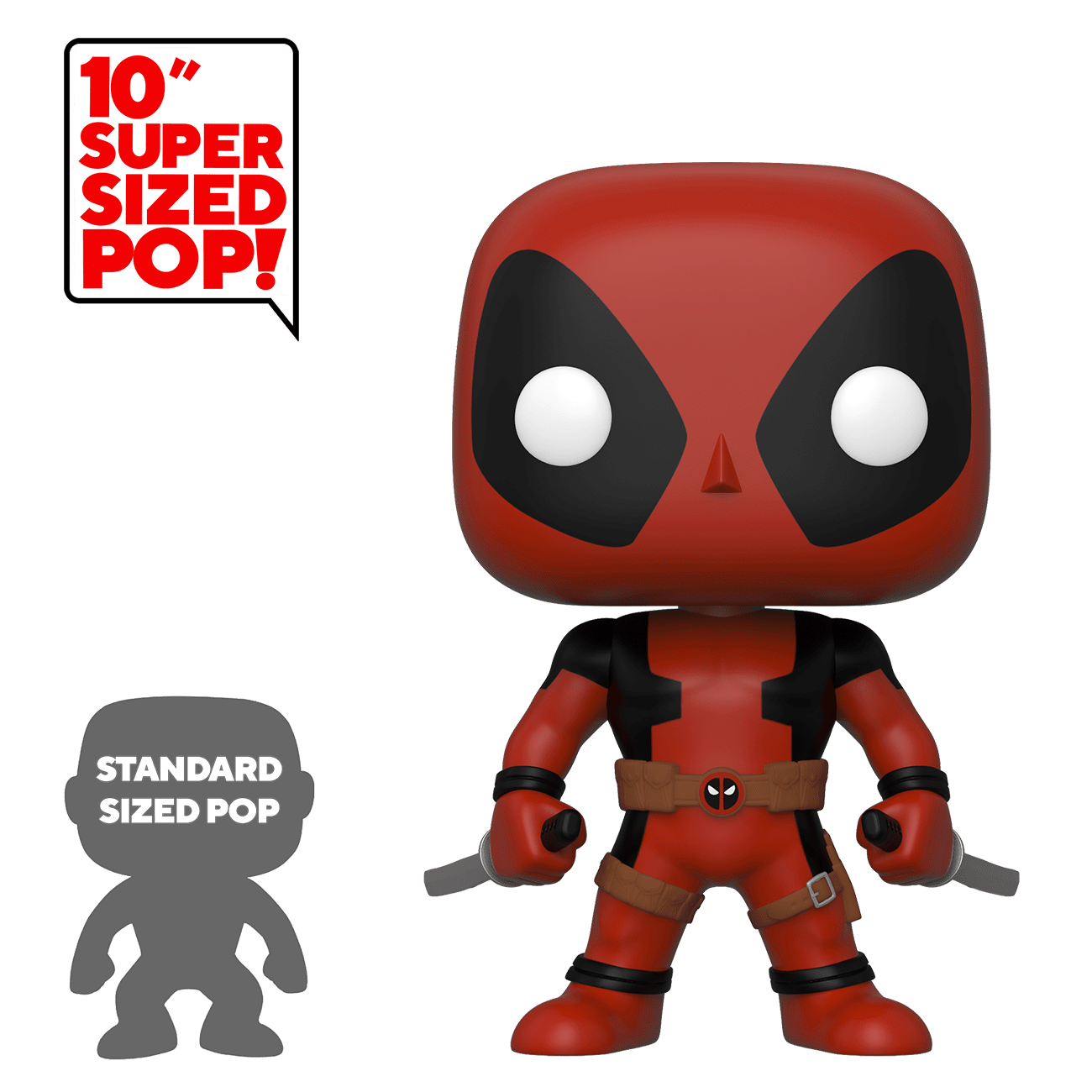 Funko POP! Marvel: Deadpool - 10" Deadpool w/Swords (Red) - Walmart Exclusive