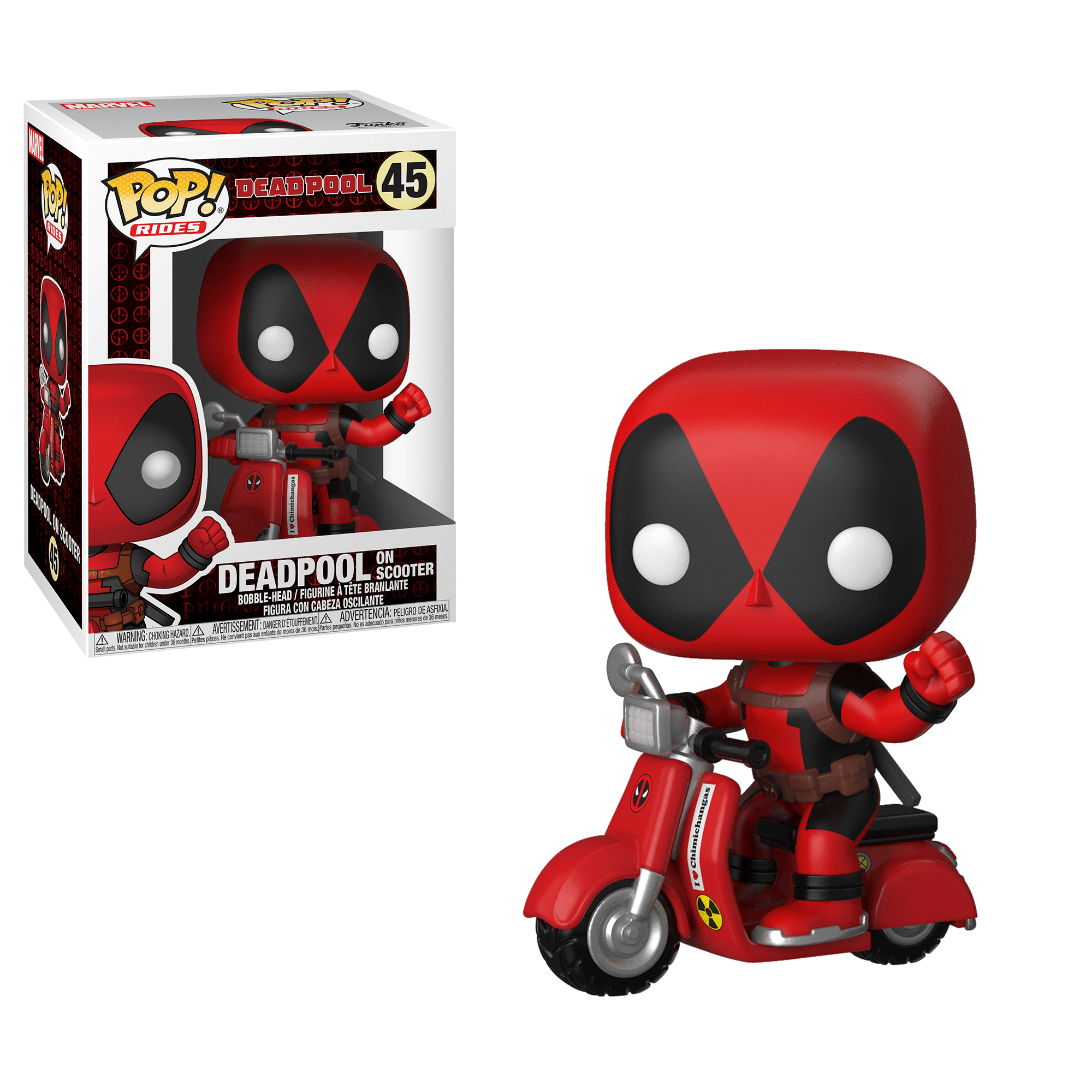 Deadpool (On Scooter) Pop Vinyl Pop Marvel