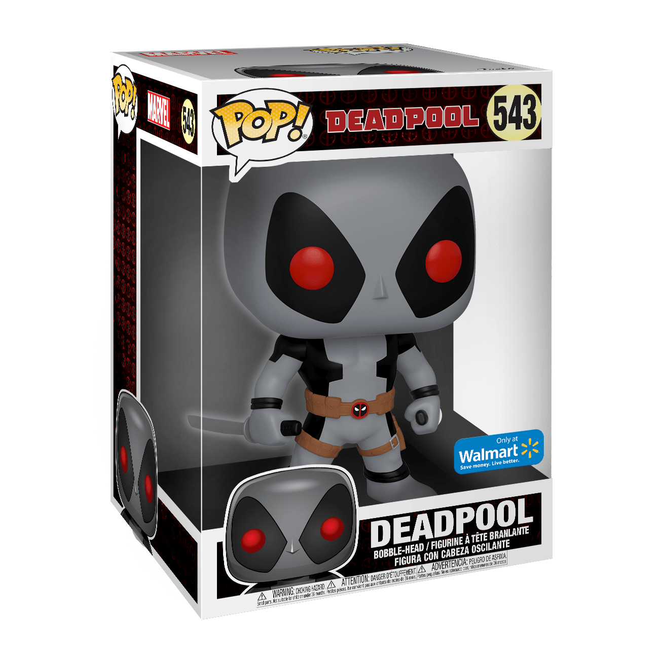 Funko POP! Marvel: Deadpool - 10 Deadpool w/Swords (Grey) - Walmart E –  Geeks Outpost