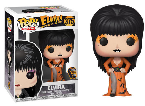 funko pop elvira orange dress Funko Pop! Elvira Mistress of the Dark Orange Dress (Lightly Damaged Box) Spooky Empire Exclusive 1500 Pcs #375