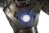 Iron Man 3: IRON MAN (Battle Version) with RDJ Head - Life-size Collectible Statue