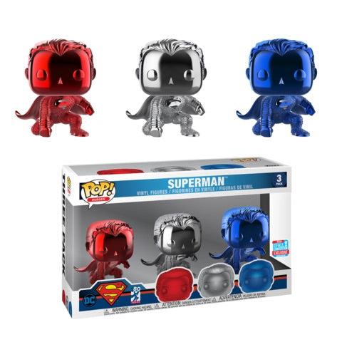 Superman (Justice League) (Chrome 3-Pack) Fall Convention Funko
