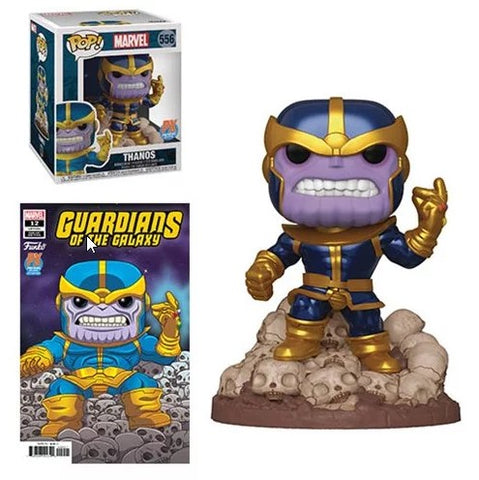Guardians of the Galaxy Marvel Heroes Thanos Snap 6-Inch Pop! Vinyl Figure with Variant Comic - Previews Exclusive